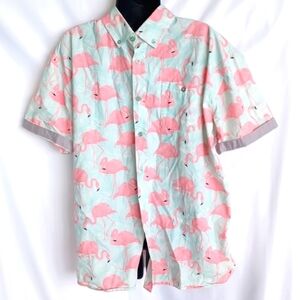 Artistry in Motion Flamingo Short Sleeve Woven size XL